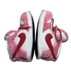 Sneaker Slippers High Top Plush Pink White Comfycore